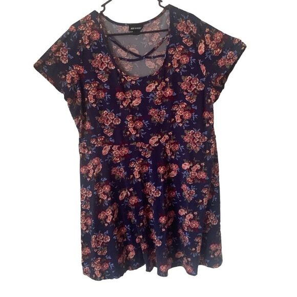Pre Owned Women’s Joe Boxer Blouse Cover Up Lounge Sleep Floral Sz XL Comfort - Picture 1 of 9